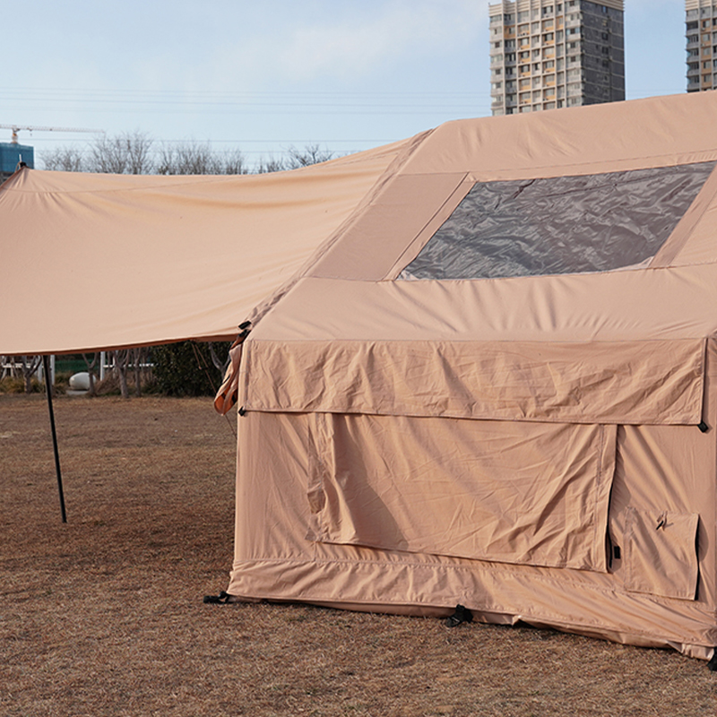 Polyester-Cotton Inflatable Tent With Canopy