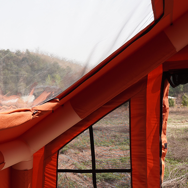 Orange Polyester-Cotton Inflatable Tent