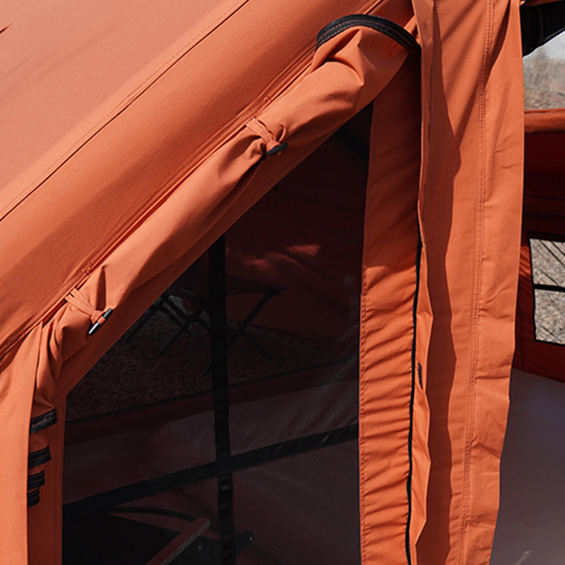 Orange Polyester-Cotton Inflatable Tent