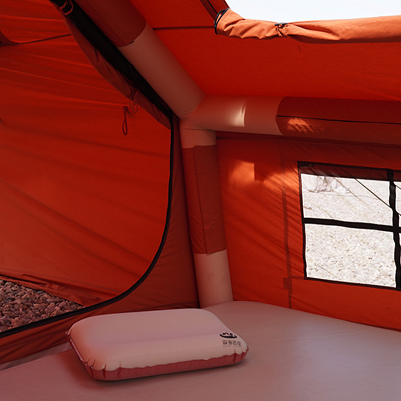 Orange Polyester-Cotton Inflatable Tent