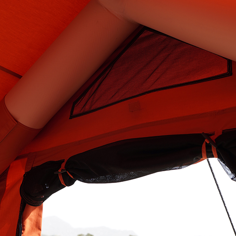 Orange Polyester-Cotton Inflatable Tent