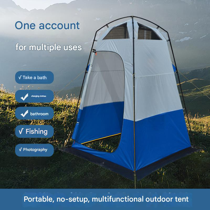 Three-Season Blue And White Beach Tent