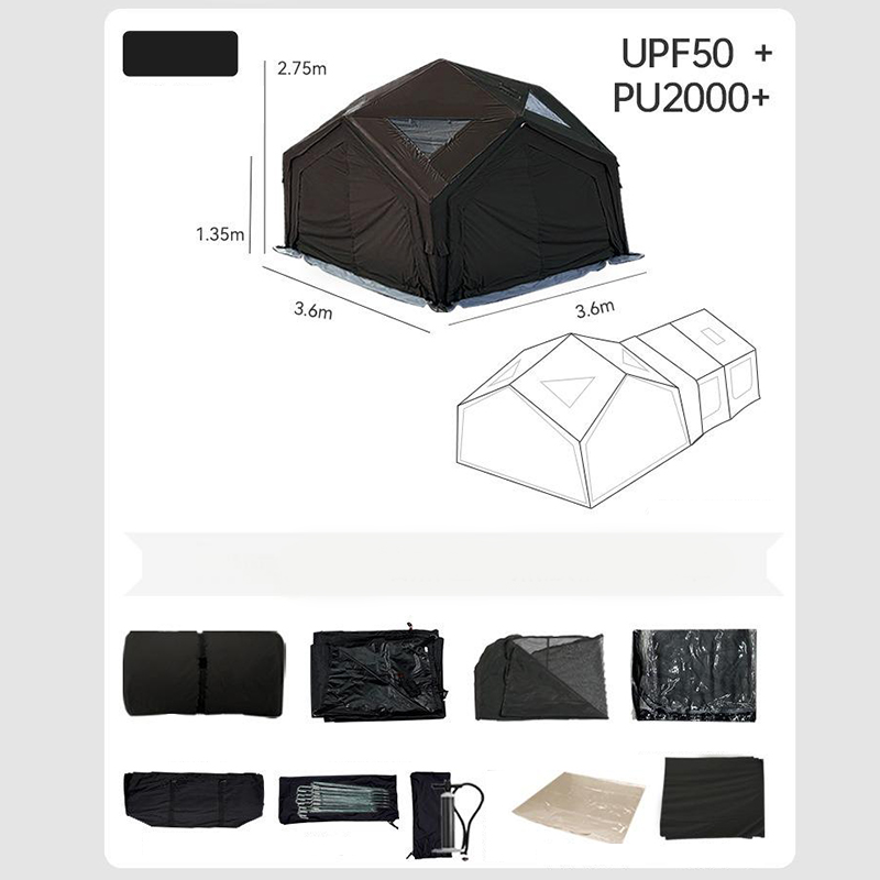 Knife-Scraped Fabric Four-Season Ridge Tent