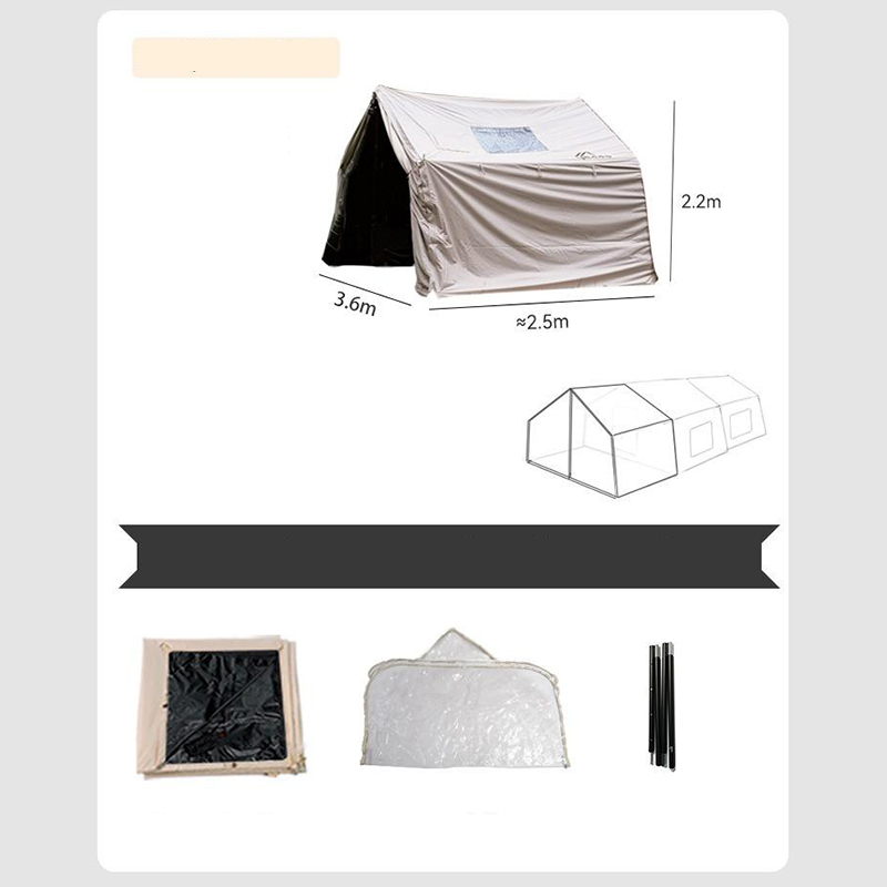 Knife-Scraped Fabric Four-Season Ridge Tent