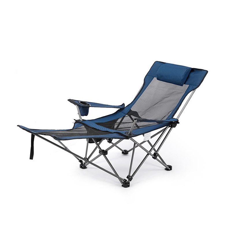 Oxford Cloth Carbon Steel Beach Lounge Chair