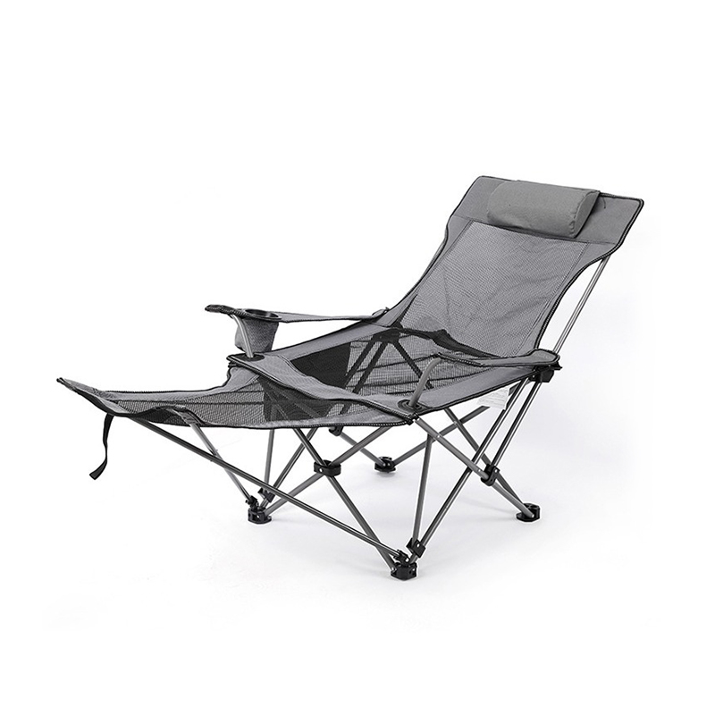 Oxford Cloth Carbon Steel Beach Lounge Chair