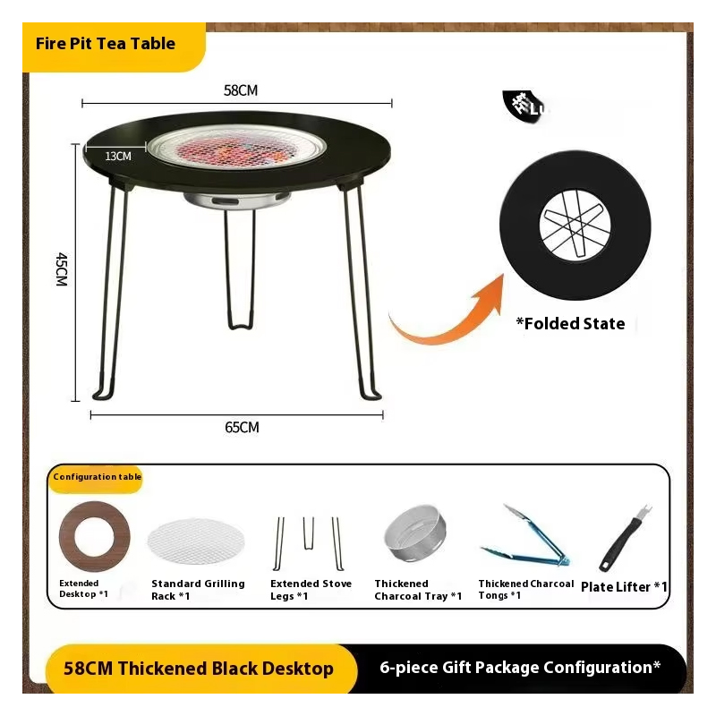Multi-Function Folding Grill