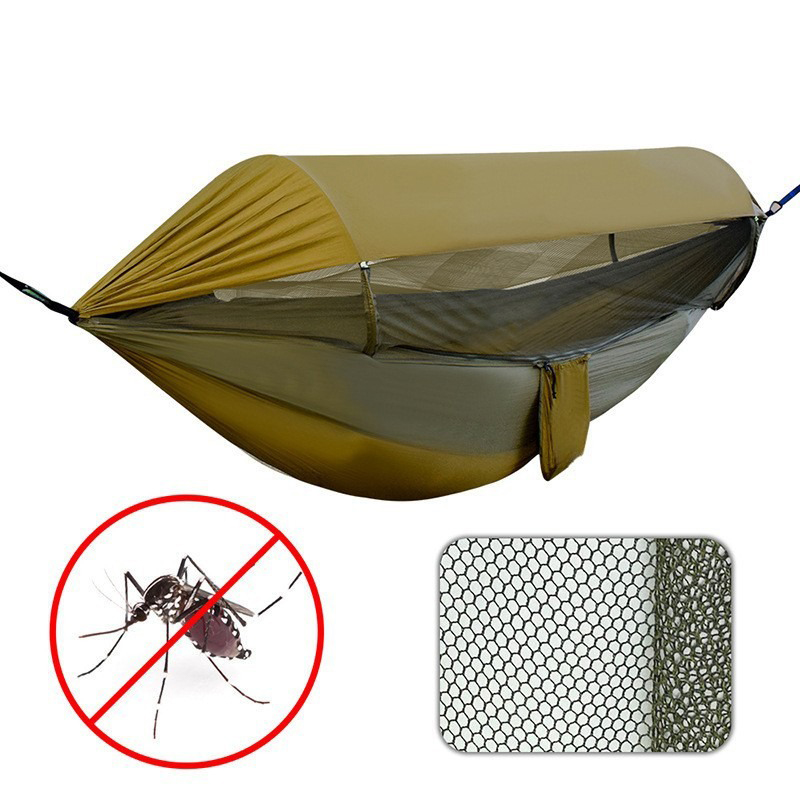 Multi-Colored Nylon Rope Hammock