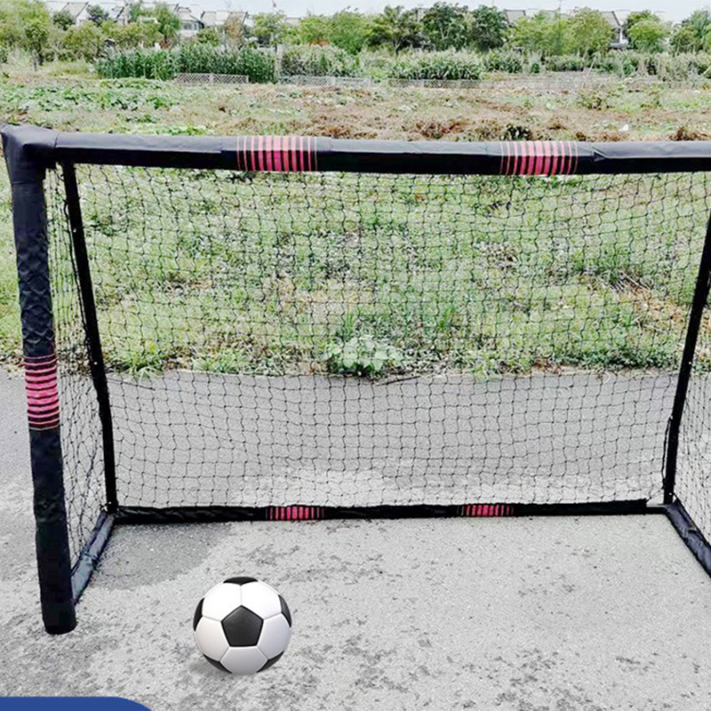 Black Nylon Steel Soccer Net