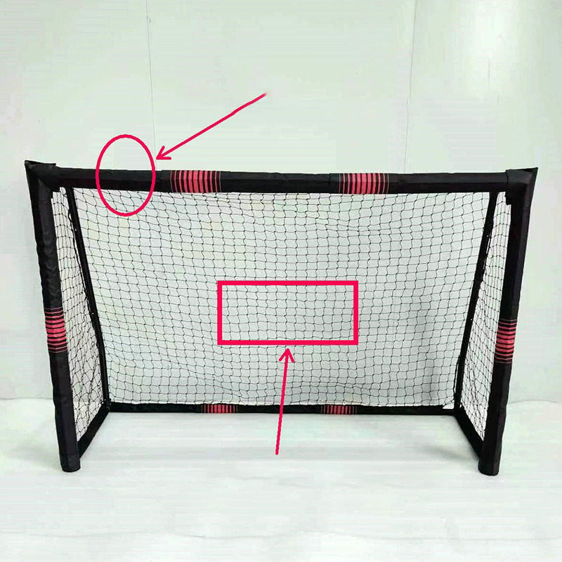 Black Nylon Steel Soccer Net