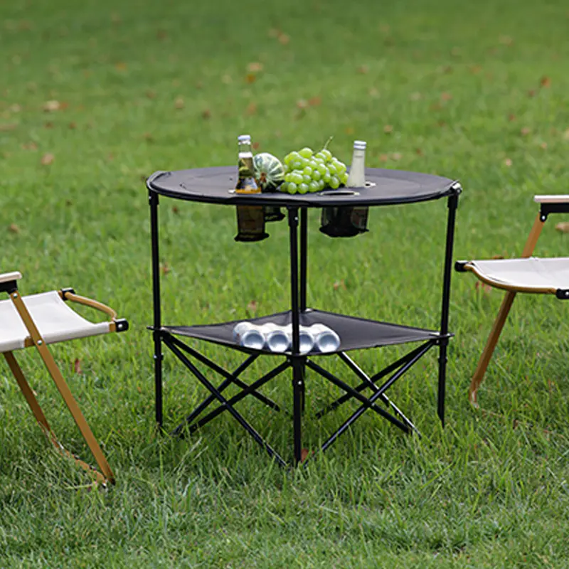 The Outdoor Folding Camping Table features easy storage, reliable support, and a practical design for outdoor dining, hiking, and family gatherings.