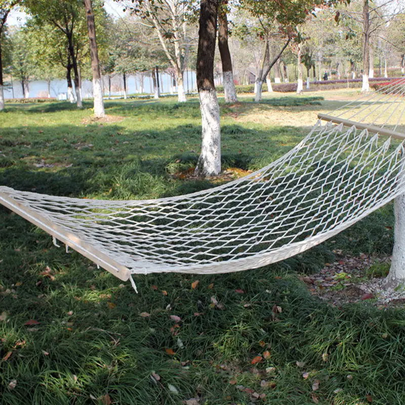 Explore a Traditional Hammock designed for relaxing in gardens, patios, campsites, and other outdoor settings.